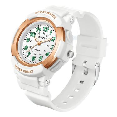 Imagem de Relógio De Quartzo Sandavisor Analógico Minimalista Rosa