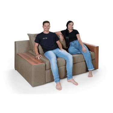 Imagem de Sofá Cama Panamá Aveludado Composê Baú Lado Esquerdo Casa Imperial - I