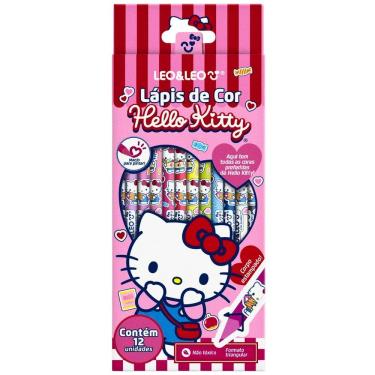 Imagem de Lápis de Cor Hello Kitty 12 Cores Triangular LeoLeo