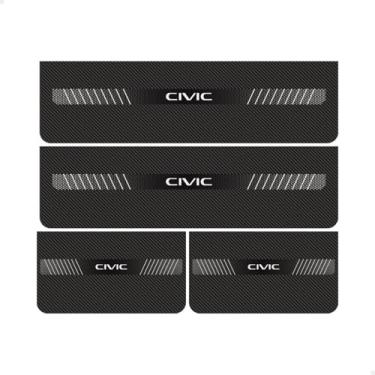 Imagem de SPORTINOX, Soleira Da Porta Para Civic G10 2020 Fibra Carbono Protetor