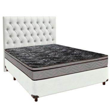 Imagem de Kit Cabeceira + Cama Box + Colchão Casal D28 Conforto Paropas