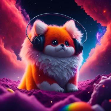 Imagem de Adesivo Decorativo de Parede Infantil Estilo Anime Monstros Fofinhos Galáxia 30x30cm