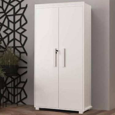 Imagem de Multiuso Armário Com 2 Potas e Chaves Para Escritório Lavanderia e Dispensa