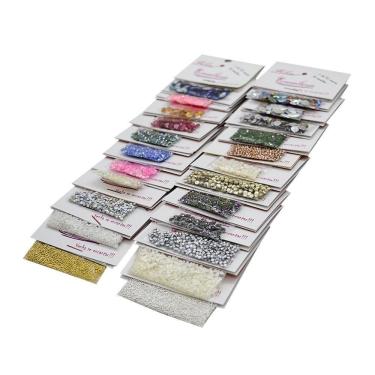 Imagem de Kit Pedrarias Strass Jóias Unhas Dome Películas 23 Modelos