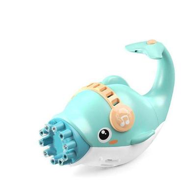 Imagem de Golfinho Bolhudo Lança Bolhas Sabão Criança Infantil Azul 8