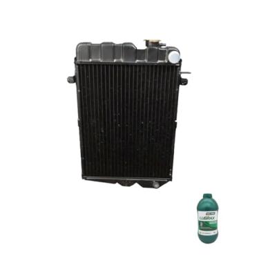Imagem de Kit Radiador VW Gol Voyage Parati até 1986 com Aditivo Lubrax Verde 1L