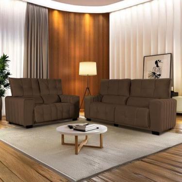 Imagem de Conjunto Estofado 3 e 2 Lugares Le Mans - Hellen Estofados