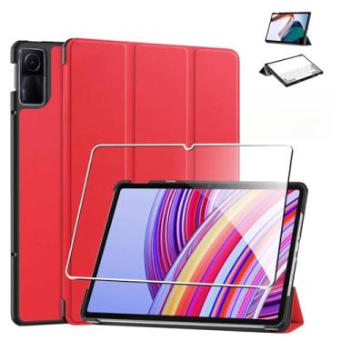 Imagem de Capa Para Xiaomi Redmi Pad SE de 11 Polegadas 2023, Película De Vidro Temperado Para Xiaomi Redmi Pad Se, Conjunto De Capa Protetora E Filme Temperado, Proteção Para Seu Tablet