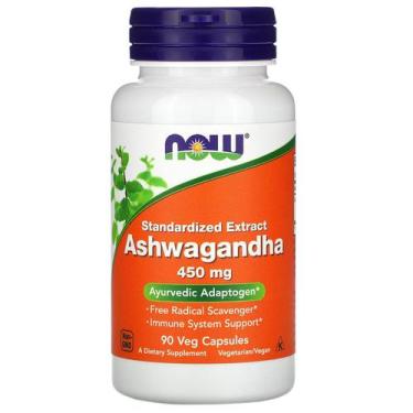 Imagem de Ashwagandha 450mg 90 Cápsulas NOW Foods