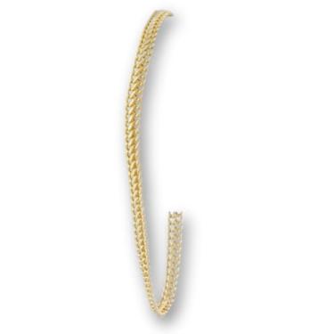 Imagem de Pulseira Feminina Lacraia Ouro 18K 750 Maciça 16cm Pulso Fino Acompanha Certificado Joia Legítima Alto Brilho