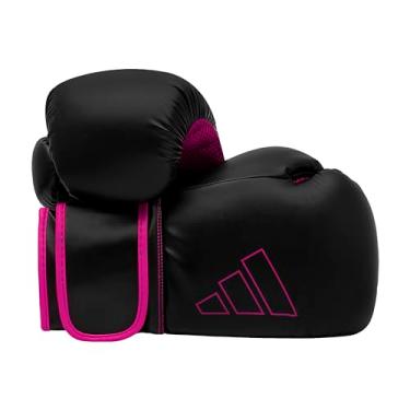 Imagem de adidas Boxing Gloves - Hybrid 80 - for Boxing, Kickboxing, MMA, Bag, Training & Fitness - Boxing Gloves for Men & Women - Weight (12 oz, Black/Shock Pink)