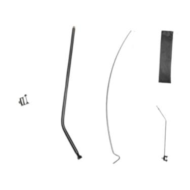 Imagem de Generic Suporte de lanterna dobrável para camping, ideal para pesca, jardim, churrasco e viagens, Seção Preta 1