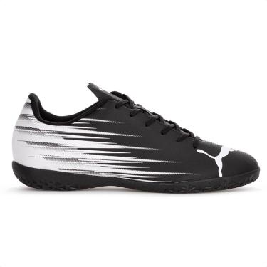 Imagem de Chuteira Puma Futsal Attacanto II IT BDP Preto e Branco - Masculino - Preto - 44-Masculino