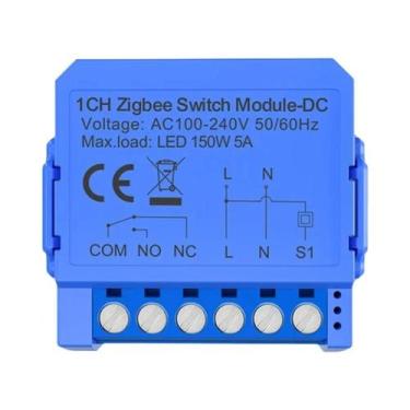 Imagem de Módulo Interruptor Inteligente WiFi ZigBee 24-32V AC 100-240V Contato 
