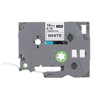 Imagem de KIMISS Fita Label Maker 18mm X 8M Preto sobre Branco Recargas para Ajuste para TZe 141, TZe 241, 541, 641, Compatível Com Ajuste para PT E100, PT D210 e Mais (Saco PE de 1)