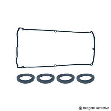 Imagem de Kit Junta Tampa De Válvula Borracha Fiat Doblo Grand Siena Idea Palio Punto Strada Etorq 178D2211 1.6 1.8 16V 08 A 13 Grossa