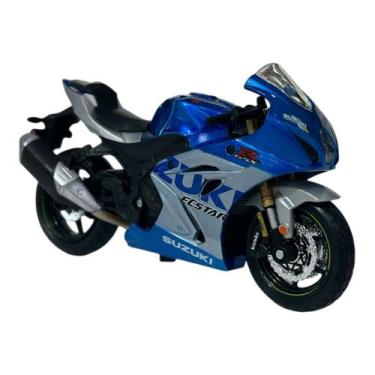 Imagem de Miniatura Moto Suzuki GSX R1000 Srad Azul Burago 1:18 - Bburago
