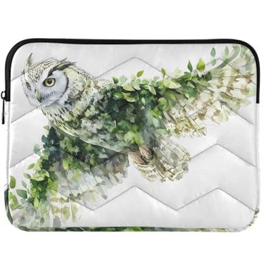Imagem de Capa protetora personalizada de coruja aquarela para laptop para MacBook Air 13 polegadas, capa universal de 13 a 14 polegadas acessórios de computador