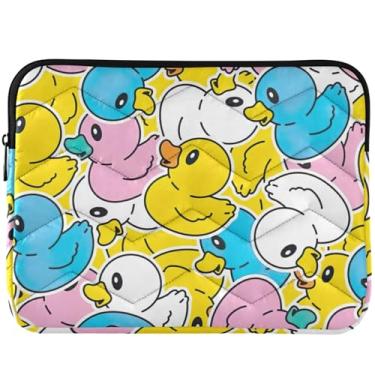 Imagem de Capa fofa para notebook com estampa de animal pato para MacBook de 13 polegadas, capa fofa para laptop de 13 a 14 polegadas, universal