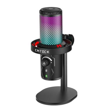 Imagem de CMTECK Microfone USB, microfone condensador de computador para jogos para PC/laptop/PS4/5