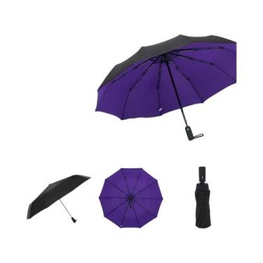 Imagem de Guarda-chuva Automático Extra Grande De Dupla Camada Resistente Ao Ven