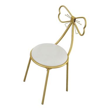 Imagem de TOPINCN Banqueta de Maquiagem de Couro PU - Cadeira de Vaidade Com Encosto Removível, Almofada Macia e Almofadas de Pés Antiderrapantes Banco para Troca de Sapatos para (Almofada de couro PU branco)