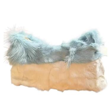Imagem de FUKUZL Bolsa de ombro de pele de vison real, bolsas e bolsas femininas de luxo bolsas transversais de pele de alta qualidade para mulheres bolsa de mão, G, One Size