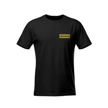 Imagem de Camiseta Segurança Pratimonial Vigilante Malha Fria Preta, G, Preto