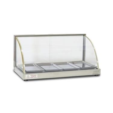 Imagem de Estufa Vitrine Curva para Salgado 4 Bandejas W4B Titã, 110V