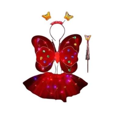 Imagem de Saia De Princesa Com Luzes LED Em Forma De Asa De Borboleta Luminosa P