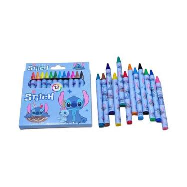 Imagem de Conjunto De Lápis De Cor Disney Lilo & Stitch Para Crianças, 12 Peças,