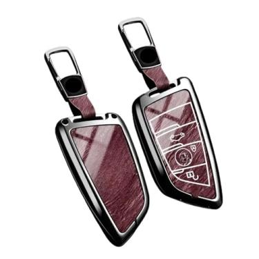 Imagem de Capa de chave de carro de couro de liga de zinco compatível com BMW F20 G20 G30 X1 X3 X4 X5 G05 X6 X7 G11 F15 F16 G01 G02 F48 Acessórios para automóveis((A3) 4)
