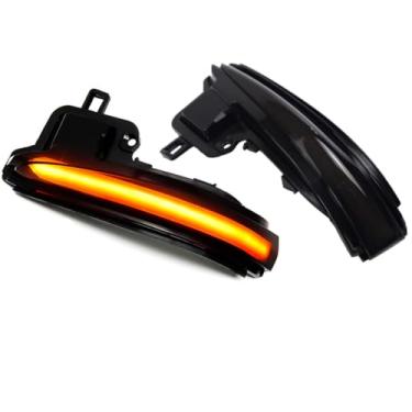 Imagem de WEPARTICULAR Luzes de seta dinâmicas de LED com espelho lateral, indicador sequencial, retrovisor, compatível com Toyota Alphard Vellfire Tacoma N300 RAV4 XA50 Highlander XU70, pacote com 2