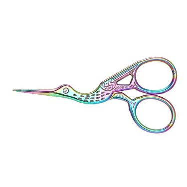 Imagem de Tesoura em Forma de Cigarra Aço Inoxidável para Arte Unhas Cortador Removedor Ferramenta Estilo Bordado Costura Alfaiataria Cortar Sobrancelhas com Design Vintage Exquisito Lâminas Afiadas Cabo Metal