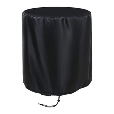 Imagem de Ioensy Capa protetora para mesa de piscina, bar ou área externa, redonda, portátil, impermeável e com cobertura total, ideal para proteção solar e gramados.