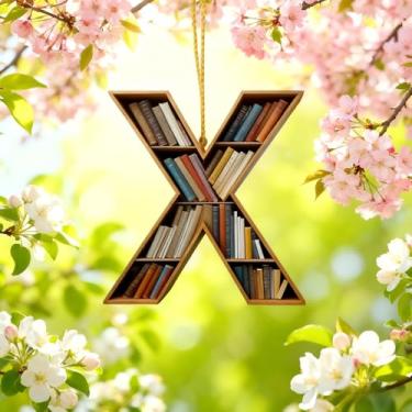 Imagem de Enfeites de Natal A-Z Cristal Pendurado, Enfeites de Árvore de Natal Artesanais com Letra X, Decoração de Carro e Casa - Decoração Artesanal de Acrílico de Natal, Ideias de Troca de Presentes para