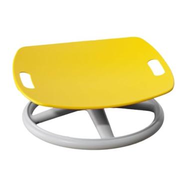 Imagem de Ｂｅｓｇａ Cadeira giratória infantil para treinamento de coordenação, brinquedo sensorial com suporte de peso, assento giratório para meninos e meninas, Amarelo