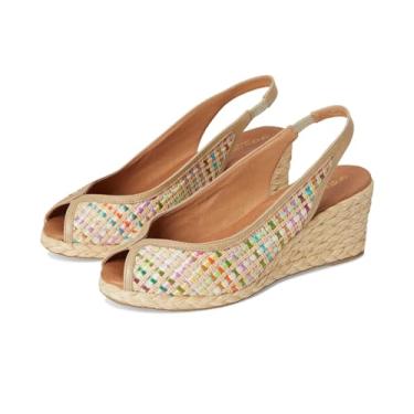 Imagem de André Assous Sandália feminina Audrey Espadrille Wedge, Multi natural, 37