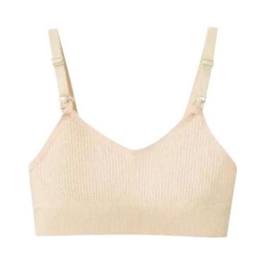 Imagem de Sutiã De Amamentação Confortável Para Mulheres, Sem Aros, Anti-Flacide