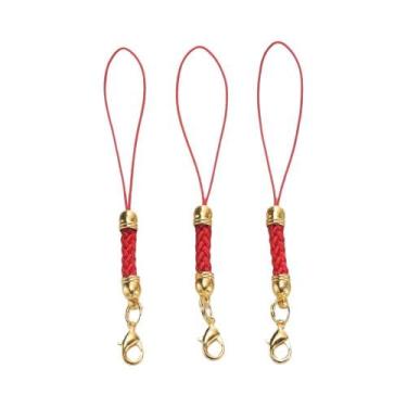 Imagem de Corda Para Chaveiro DIY Com Fecho Lagosta, Argolas De Ligação, Cordão 