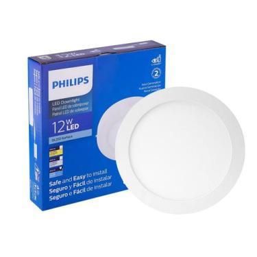 Imagem de Luminária Led 12w Sobrepor Philips 6500k Bivolt 17cm Red., Bivolt