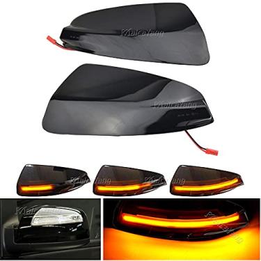 Imagem de Malcayang Luz de seta dinâmica espelhada lateral compatível com Mercedes C250 Sedan 2012-2014, C300 2008-2012, C350 2008-2011, C63 2008-2011