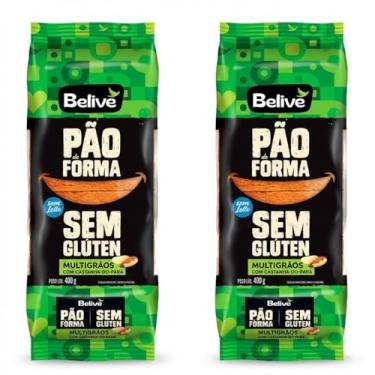 Imagem de Kit Pão de Forma Belive Multigrãos Sem Glúten 400g c/ 2 pacotes | Com Grãos Selecionados, Sem Lactose, Ideal para Sanduíches e Torradas