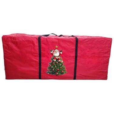 Imagem de Armazenamento de decoração de Natal | Bolsa organizadora grande de férias - Caixa de armazenamento de recipientes de decoração de Natal | para sob a cama, quarto, sótão, porão, guirlanda, ornamento
