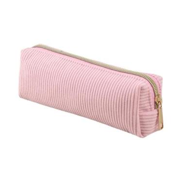 Imagem de Estojo De Lápis Kawaii Durável Com Zíper, Bolsa De Canetas Escolar, Pr