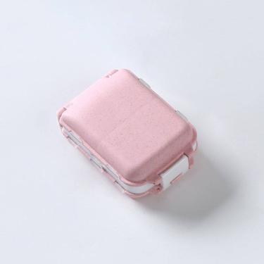 Imagem de Organizador Portátil Rosa para Medicamentos com 8 Compartimentos - Praticidade e Estilo...