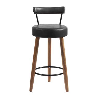 Imagem de Banqueta Alta Para Cozinha Área Gourmet Nápoles Couríssimo Preto - Desk Design