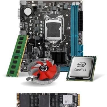 Imagem de Kit Powerpc Pl Mãe H81 + Proc I3 4130 + Mem 8 GB DDR3 + Cooler + SSD 256 M2