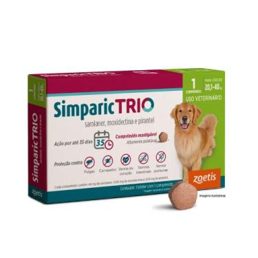 Imagem de Simparic Trio 48mg (20,1 A 40kg ) 1 Comprimidos - Zoetis