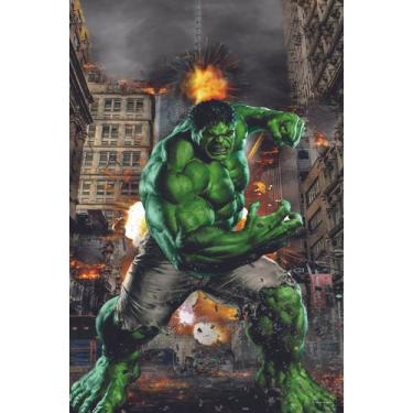Imagem de Painel Festa Retangular P/ Casado 1,5x2,2m Hulk 2 - Fantasia Brás